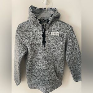 Justice Logo Girls Grey Hoodie